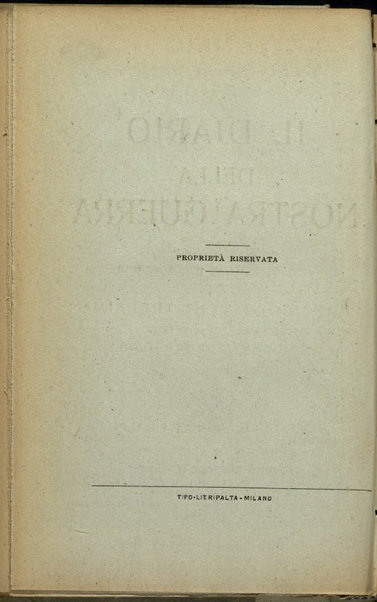 Il diario della nostra guerra : bollettini ufficiali dell'esercito e della marina